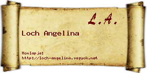 Loch Angelina névjegykártya